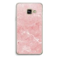 Roze marmer: Samsung A3 (2017) Transparant Hoesje