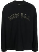 GUESS USA pull à logo imprimé - Noir