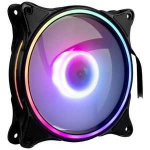 Inter-Tech Argus RS-081 RGB PC-ventilator Zwart, Wit (b x h x d) 120 x 120 x 25 mm