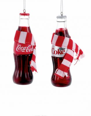 Coke Bottle with Scarf 4.75 Inch - Kurt s adler