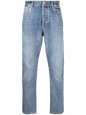 Brunello Cucinelli jean à coupe slim - Bleu
