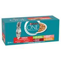 PURINA One Sterilcat Beef, salmon, chicken, turkey - nat kattenvoer - 40x85g