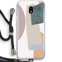 Lindo: Samsung Galaxy J3 (2017) Transparant Hoesje met koord