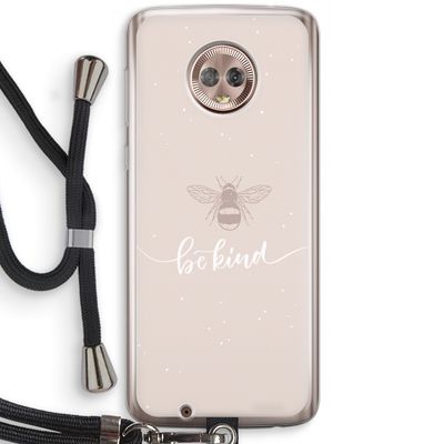 Be(e) kind: Motorola Moto G6 Transparant Hoesje met koord