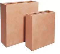 Mcollections Terrasafscheiding Plantenbak - 80 x 30 x 92 cm - Clayfibre - Terra