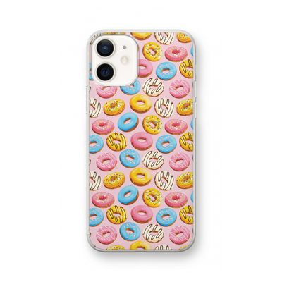 Pink donuts: iPhone 12 Transparant Hoesje