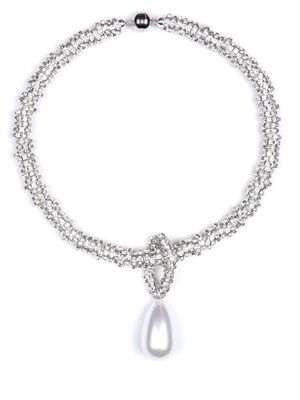 JULIETTA collier à ornements en cristal - Blanc