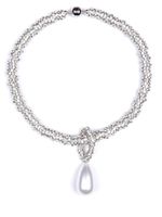 JULIETTA collier à ornements en cristal - Blanc