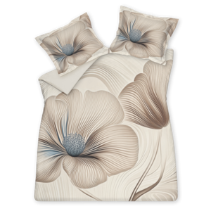Vandyck Vandyck Dekbedovertrek ROYAL GARDEN cream tan Lits-jumeaux XL (260x240 )