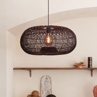 GOOD&MOJO Hanglamp 'Arizona' Bamboe, 50cm, kleur Burgundy