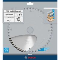 Bosch Professional Cirkelzaagblad PRO Multi Material | Ø 216 x 2,5 x 30mm 60T - 2608640446