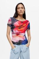 Bedrukt T-shirt met korte mouwen - MATERIAL FINISHES - L