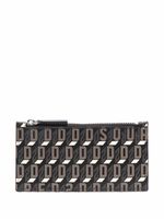 DSQUARED2 portefeuille zippé à motif monogrammé - Noir