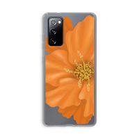 Orange Ellila flower: Samsung Galaxy S20 FE / S20 FE 5G Transparant Hoesje
