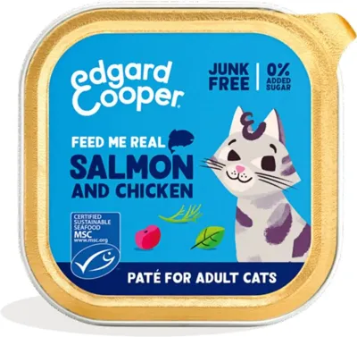 Edgard & Cooper Kattenvoer Adult Paté Zalm - Kip 85 g