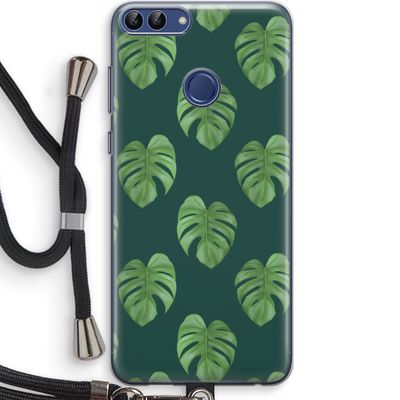 Monstera leaves: Huawei P Smart (2018) Transparant Hoesje met koord