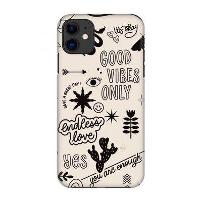 Good vibes: Volledig geprint iPhone 11 Hoesje