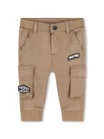 BOSS Kidswear logo-patch trousers - Marron - thumbnail