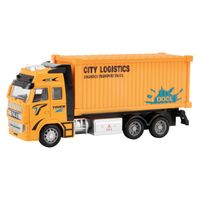 Toi-Toys Metal Pull-back Container Vrachtwagen 1:38