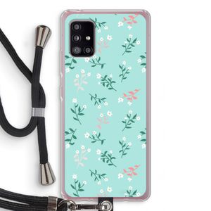 Small white flowers: Samsung Galaxy A51 5G Transparant Hoesje met koord