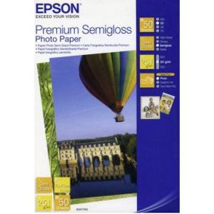 Epson Premium Semi-Gloss Photo Paper - 10x15cm - 50 Vellen