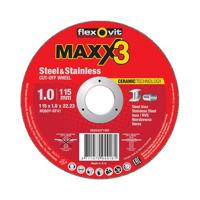 Flexovit dss maxx 3 inox 125x1x22.23 nq60y t41 | 25 stuk stuks