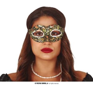 Oogmasker Zwart/Goud Ilaria