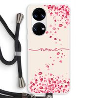 Hartjes en kusjes: Huawei P50 Transparant Hoesje met koord