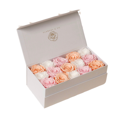 Roze Longlife Rozen Box - medium