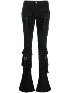 Blumarine jean slim à poches cargo - Noir