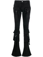 Blumarine jean slim à poches cargo - Noir