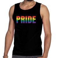 Gaypride pride rainbow tanktop zwart heren 2XL  -