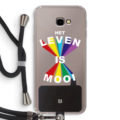 Het Leven Is Mooi: Samsung Galaxy J4 Plus Transparant Hoesje met koord
