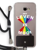 Het Leven Is Mooi: Samsung Galaxy J4 Plus Transparant Hoesje met koord