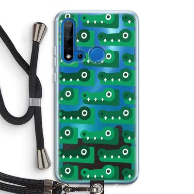 Crocs: Huawei P20 Lite (2019) Transparant Hoesje met koord