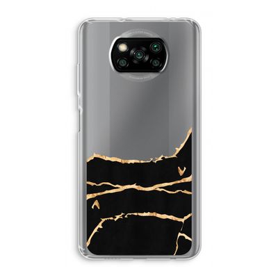 Gouden marmer: Xiaomi Poco X3 Pro Transparant Hoesje