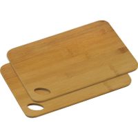 2x Bamboe houten snijplanken 21 x 30 cm