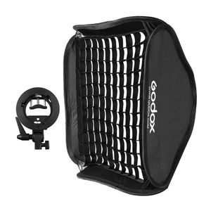 Godox S2 type Bracket Bowens + Softbox 80x80cm + Grid