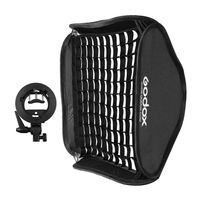 Godox S2 type Bracket Bowens + Softbox 80x80cm + Grid