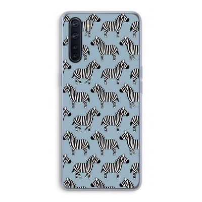Zebra: Oppo A91 Transparant Hoesje