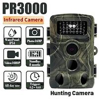 36mp 1080p pr3000 trail camera met nachtzicht motion activated 0.2s trigger tijd waterdichte outdoor wildlife jacht camera Lightinthebox - thumbnail