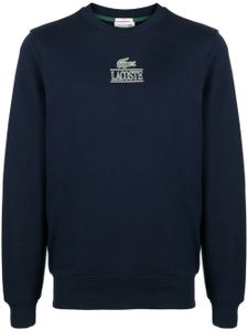 Lacoste sweat en coton à logo imprimé - Bleu