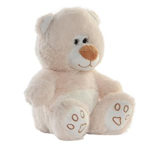 Teddybeer knuffeldier van zachte pluche - 19 cm zittend - beige