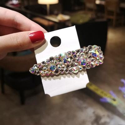 Mode Flash luxe Diamond Crystal Pearl elegante vrouwen haarspeldjes haaraccessoires (volledige diamant van goud)