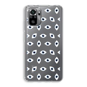 Eyes pattern: Xiaomi Redmi Note 10S Transparant Hoesje