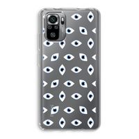 Eyes pattern: Xiaomi Redmi Note 10S Transparant Hoesje