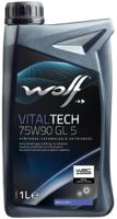 Wolf transmissieolie "vitaltech gl5" gear oil 75w90 1l vitaltech gl5