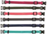 TRIXIE PUPPY HALSBANDSET FUCHSIA/GRAFIET/INDIGO/BOSGROEN/KORAAL