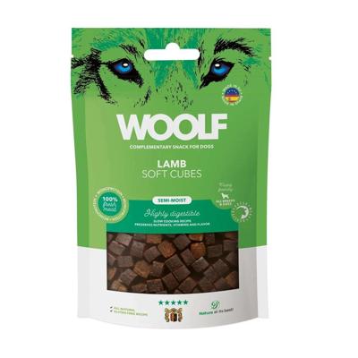 WOOLF Soft Cubes Lamb - traktatie voor hond - 100g