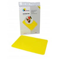 Anti-slip matten rechthoekig geel 35,5 x 25,5 cm - thumbnail